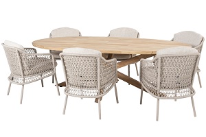 4 Seasons Outdoor Puccini 6 Seat Dining Set