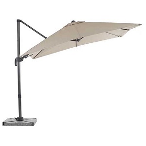 Bramblecrest Chichester 3m Square Sand Parasol & Base | Local Delivery Only