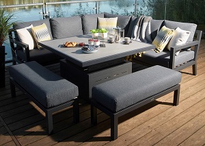 Bramblecrest La Rochelle Modular Sofa with Adjustable Table & Benches