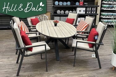 Hill & Dale Beverley 6 Seat Dining Set