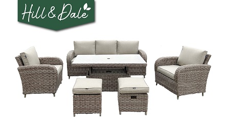 Hill & Dale Cawthorne Lounge Dining Set