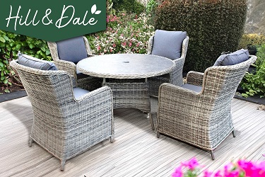 Hill & Dale York 4 Seat Dining Set