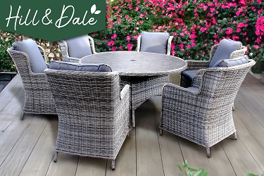 Hill & Dale York 6 Seat Dining Set