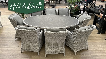 Hill & Dale York 8 Seat Dining Set