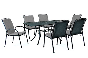 Kettler Savita 6 Seat Dining Set - Slate