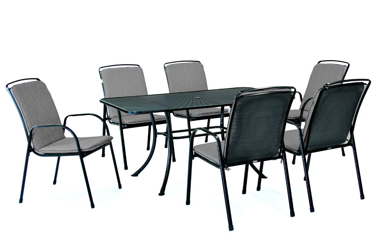 Kettler Savita 6 Seat Dining Set - Slate