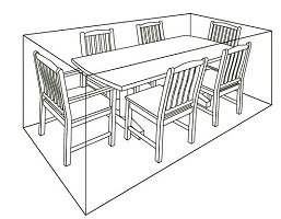 Leisuregrow 6 Seat Rectangular Dining Set Cover