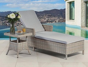 Supremo Venice Sunlounger & Side Table