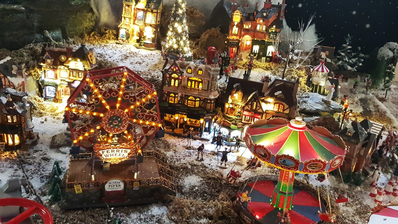 Christmas Village Scenes Tong Garden Centre
